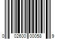 Barcode Image for UPC code 002600000589