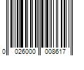 Barcode Image for UPC code 0026000008617