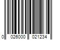 Barcode Image for UPC code 0026000021234