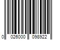 Barcode Image for UPC code 0026000098922