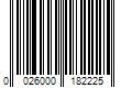 Barcode Image for UPC code 0026000182225