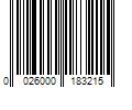 Barcode Image for UPC code 0026000183215