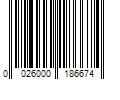 Barcode Image for UPC code 0026000186674