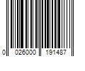 Barcode Image for UPC code 0026000191487