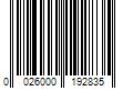 Barcode Image for UPC code 0026000192835