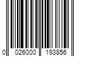 Barcode Image for UPC code 0026000193856