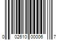 Barcode Image for UPC code 002610000067