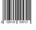 Barcode Image for UPC code 0026100005721