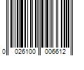 Barcode Image for UPC code 0026100006612