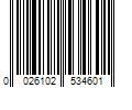 Barcode Image for UPC code 0026102534601