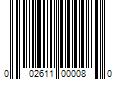 Barcode Image for UPC code 002611000080