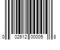 Barcode Image for UPC code 002612000058