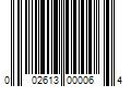 Barcode Image for UPC code 002613000064