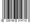 Barcode Image for UPC code 0026156914718