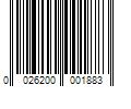 Barcode Image for UPC code 0026200001883