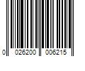 Barcode Image for UPC code 0026200006215