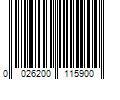 Barcode Image for UPC code 0026200115900