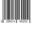 Barcode Image for UPC code 0026214160200