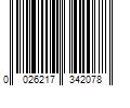 Barcode Image for UPC code 0026217342078