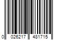 Barcode Image for UPC code 0026217481715