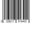 Barcode Image for UPC code 0026217516400