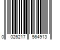 Barcode Image for UPC code 0026217564913