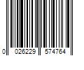 Barcode Image for UPC code 0026229574764