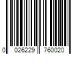 Barcode Image for UPC code 0026229760020