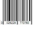 Barcode Image for UPC code 0026229770760