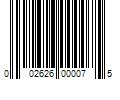 Barcode Image for UPC code 002626000075