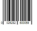 Barcode Image for UPC code 0026282600059