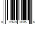 Barcode Image for UPC code 002629000058