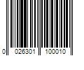 Barcode Image for UPC code 0026301100010