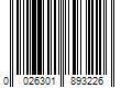 Barcode Image for UPC code 0026301893226