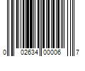 Barcode Image for UPC code 002634000067