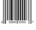 Barcode Image for UPC code 002640000037