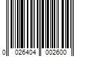 Barcode Image for UPC code 0026404002600