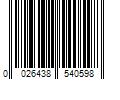 Barcode Image for UPC code 0026438540598