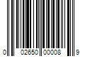 Barcode Image for UPC code 002650000089