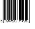 Barcode Image for UPC code 0026508324356