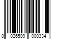 Barcode Image for UPC code 0026509000334