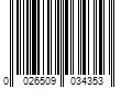 Barcode Image for UPC code 0026509034353