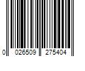 Barcode Image for UPC code 0026509275404