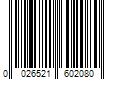 Barcode Image for UPC code 0026521602080