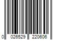 Barcode Image for UPC code 0026529220606