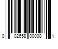 Barcode Image for UPC code 002658000081