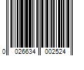 Barcode Image for UPC code 0026634002524