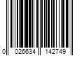 Barcode Image for UPC code 0026634142749