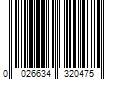 Barcode Image for UPC code 0026634320475