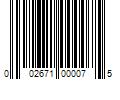 Barcode Image for UPC code 002671000075